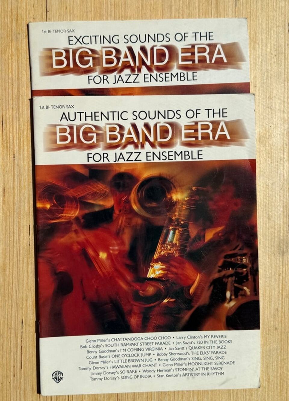 Lot of 2 Big Band Era for Jazz Ensemble Music Books B Flat Tenor Sax